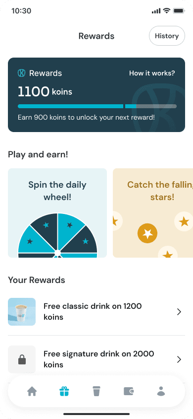 Kyan milestone loyalty interface